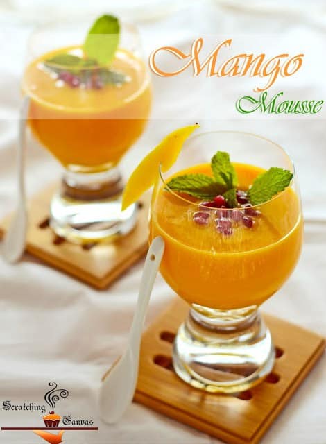 No Cook No Bake Vegan Mango Mousse