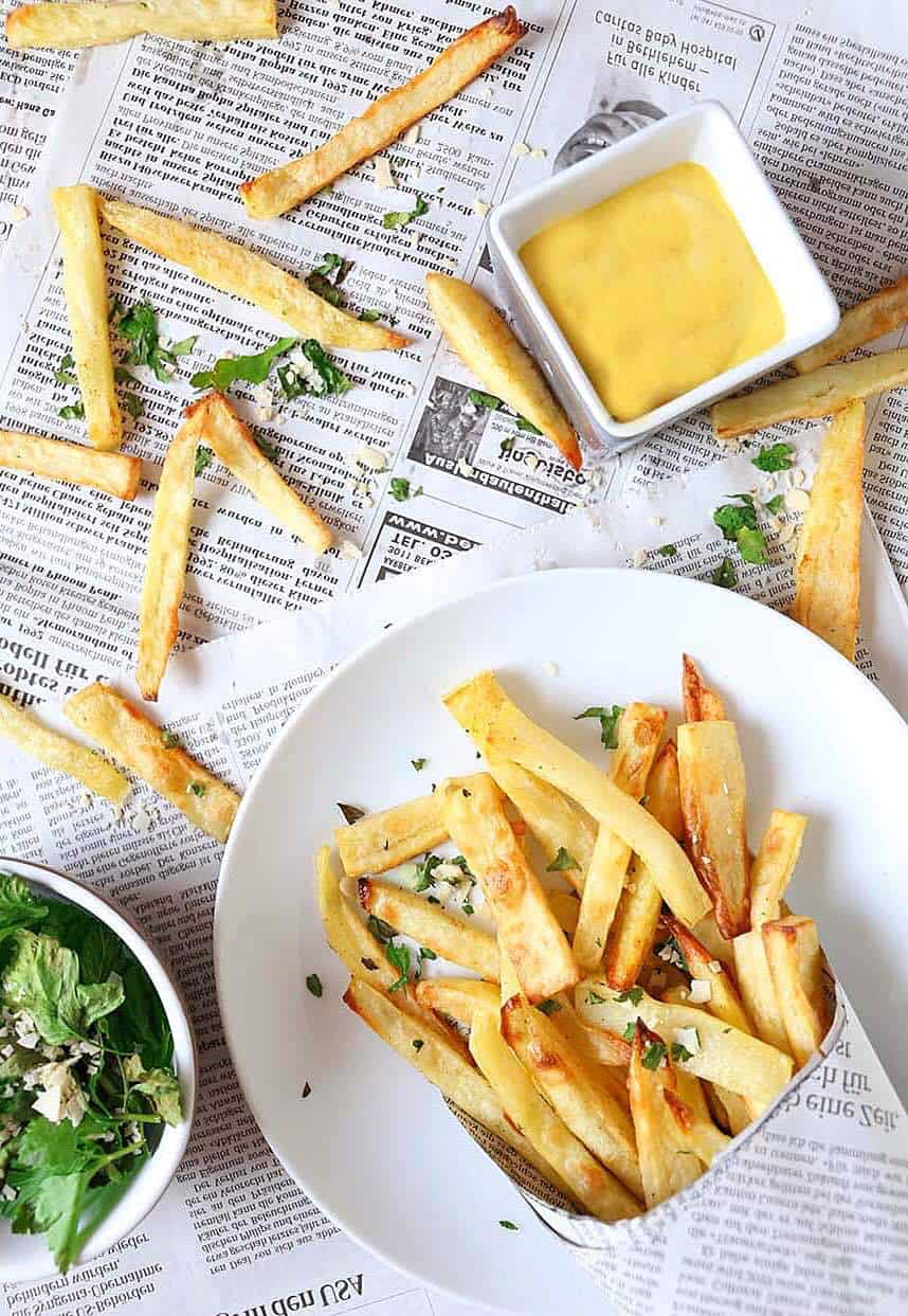 Oven Fries with a Coconut-Curry Dip