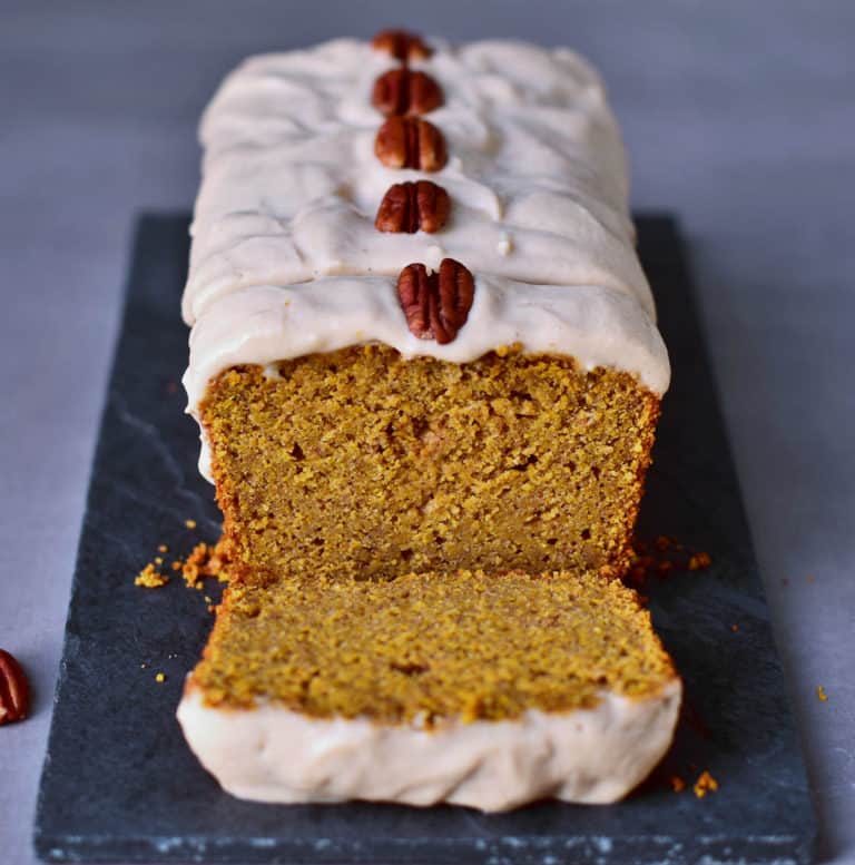 Pumpkin Cake with a Cashew Frosting