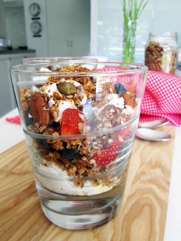Quinoa Granola with Coconut and Chia Seeds