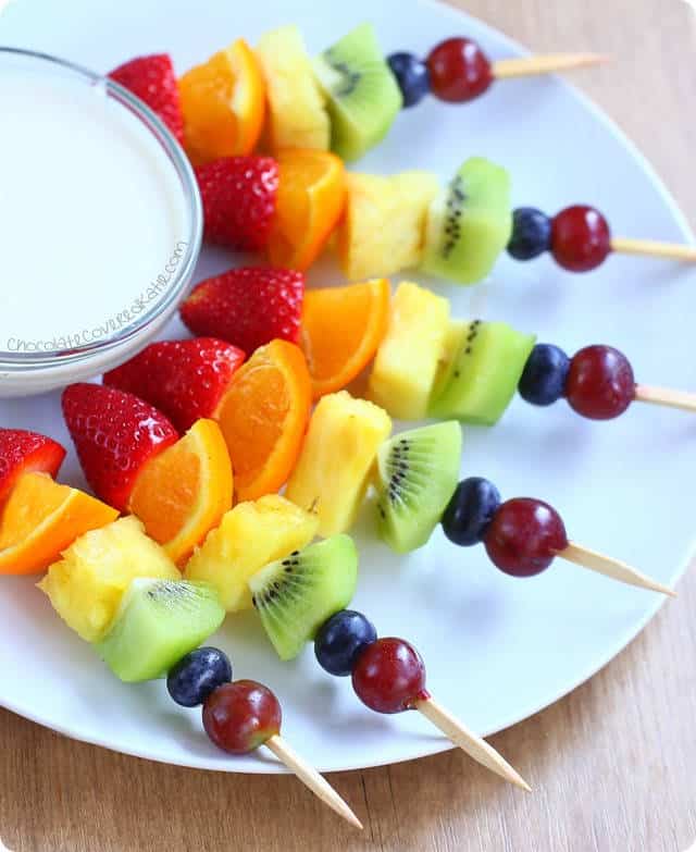 Rainbow Fruit Kabobs