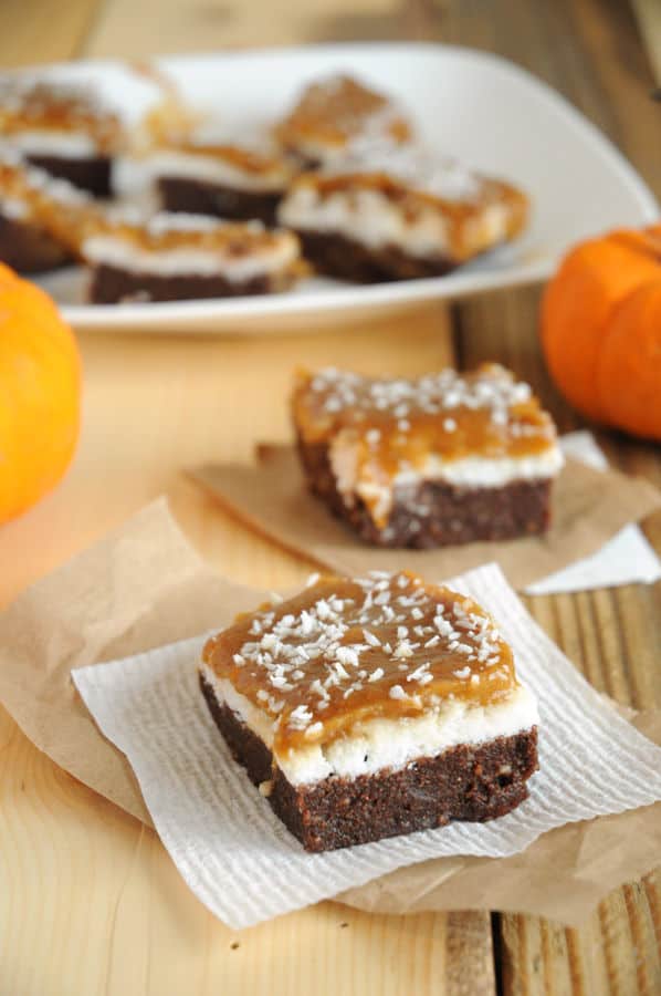 Raw Chocolate and Coconut Pumpkin Bars