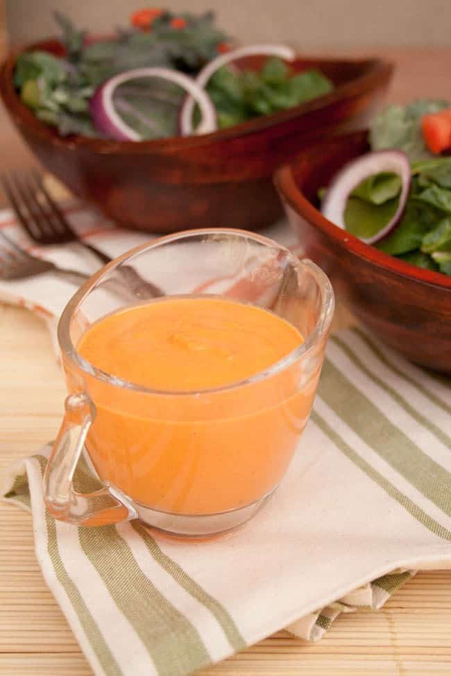 Roasted Red Pepper Tahini Dressing