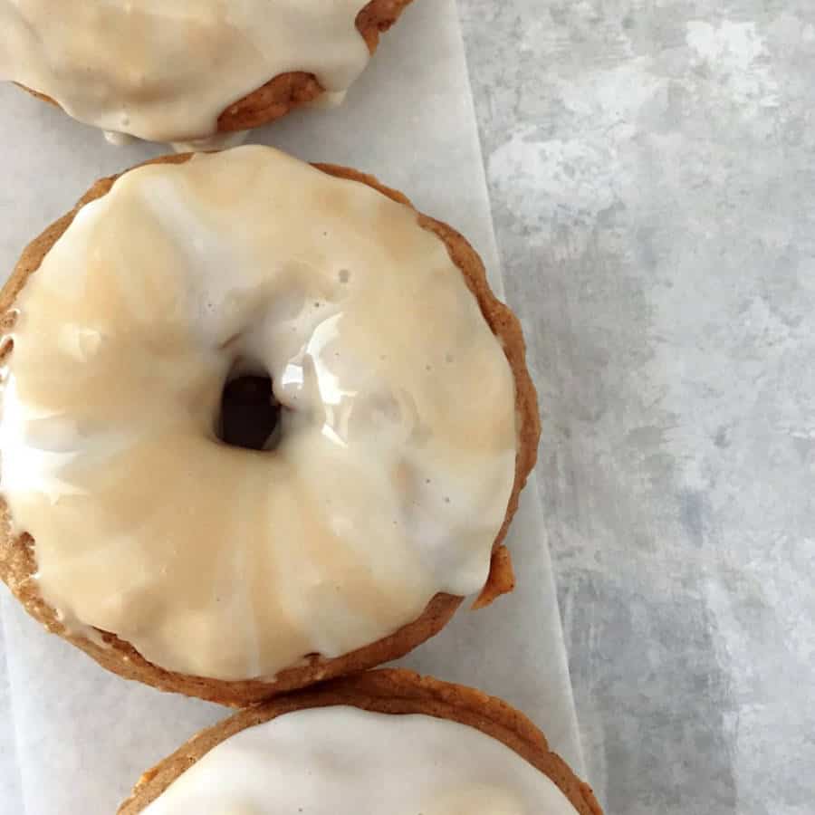 Salted Caramel Pumpkin Donuts