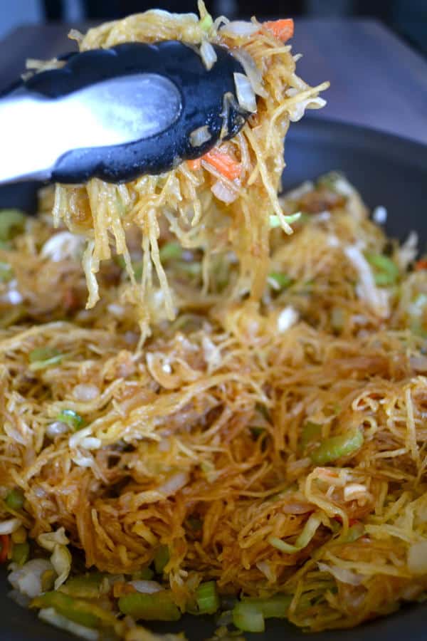 Spaghetti Squash Chow Mein