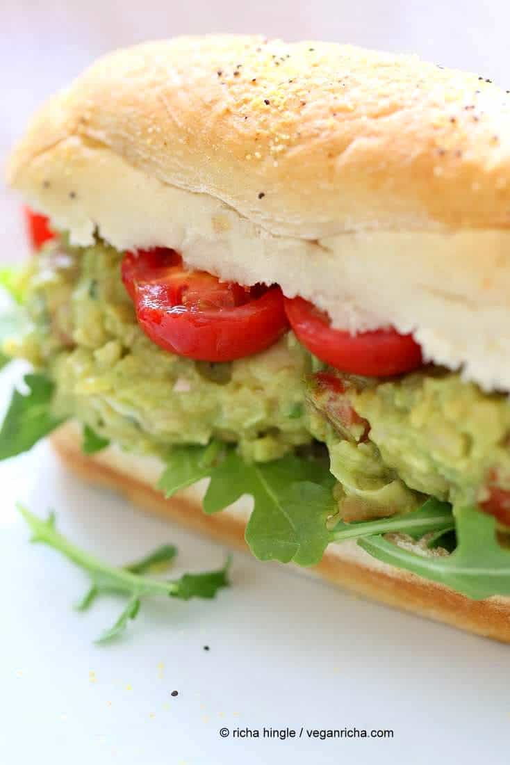 Spicy Avocado Chickpea Salad Sandwich