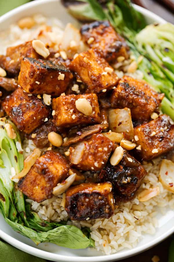 Spicy Peanut Tofu Stir Fry (Gluten Free)