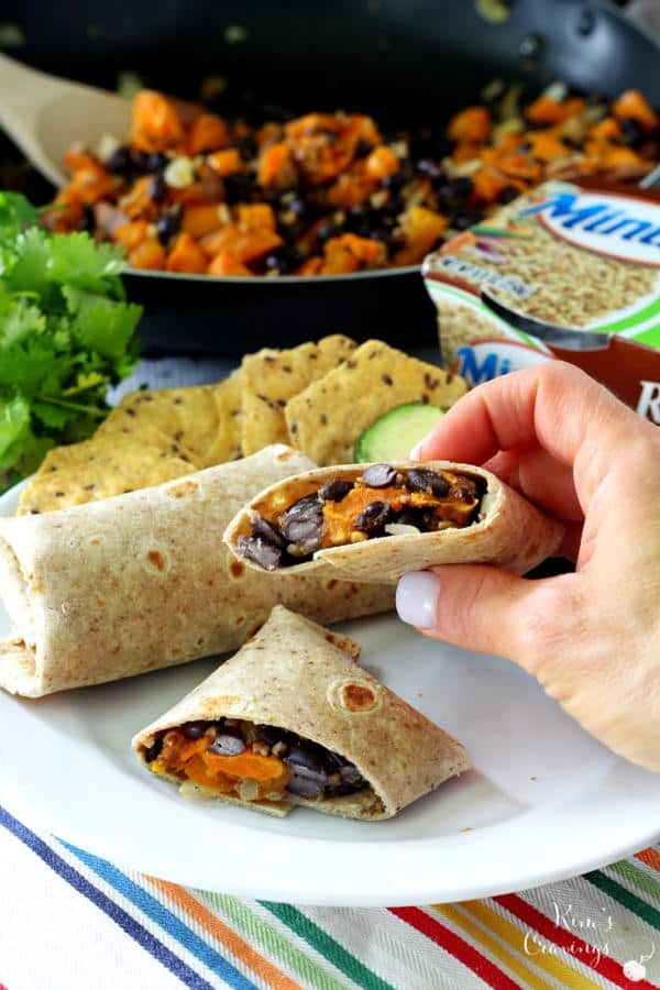 Sweet Potato and Black Bean Burritos