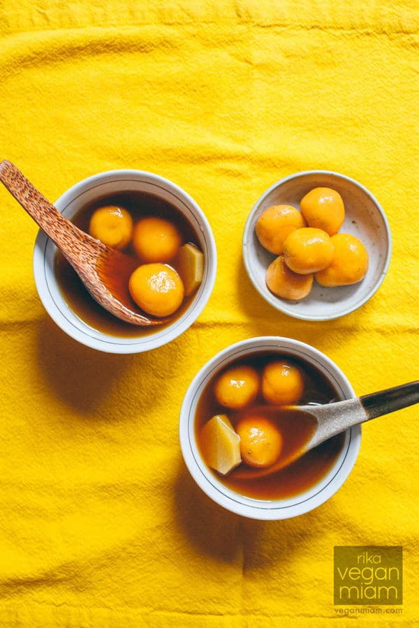 Sweet Potato Dumplings in Ginger and Jasmine Syrup (Tang Yuan)