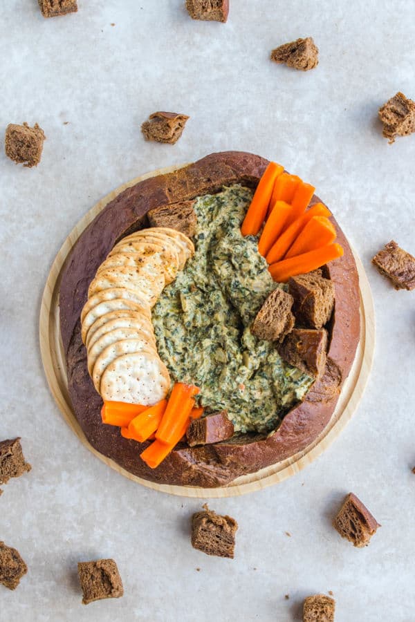 The Best Ever Homemade Vegan Spinach Dip