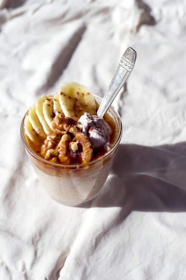 Warm Banoffee Chia Parfait