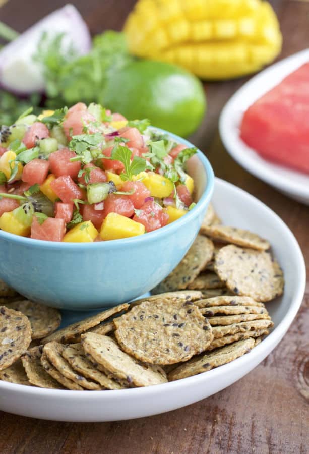 Watermelon Kiwi Mango Fruit Salsa