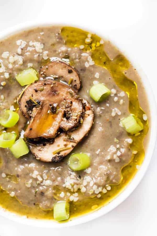 White Bean and Mushroom Soup