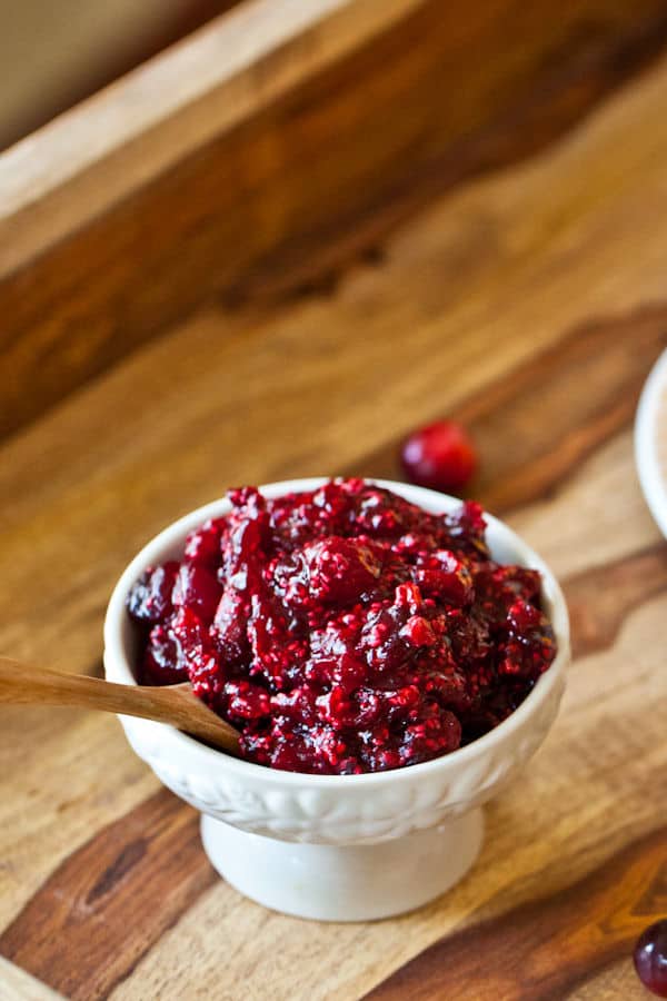 15 Minute Cranberry Chia Jam