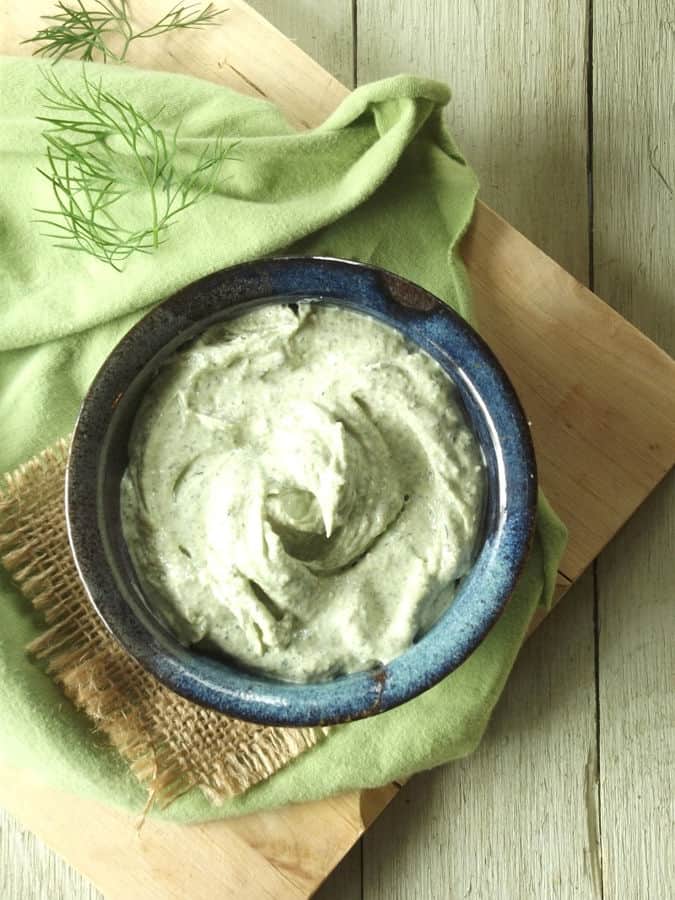 Garlic and Dill Hemp Cheese