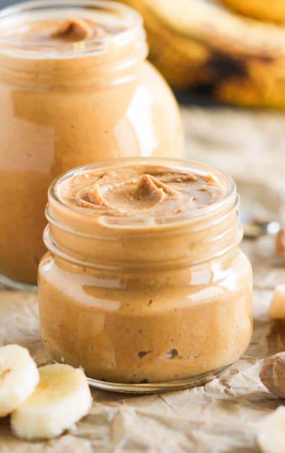 Healthy Homemade Banana Peanut Butter Spread