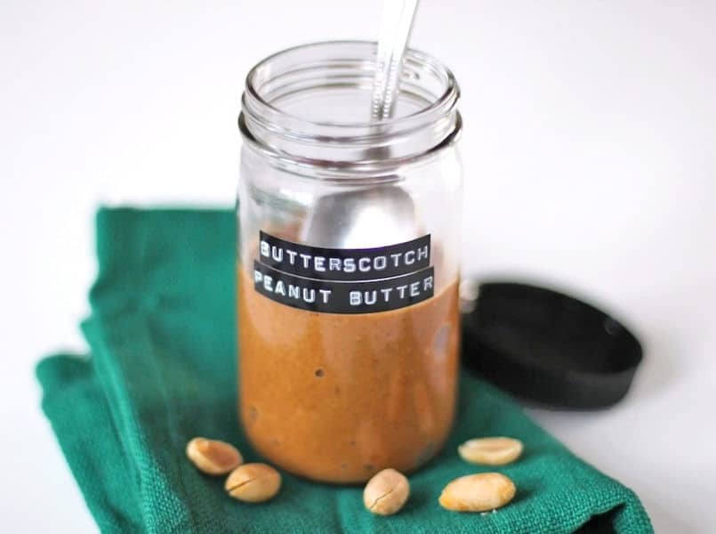 Healthy Homemade Butterscotch Peanut Butter
