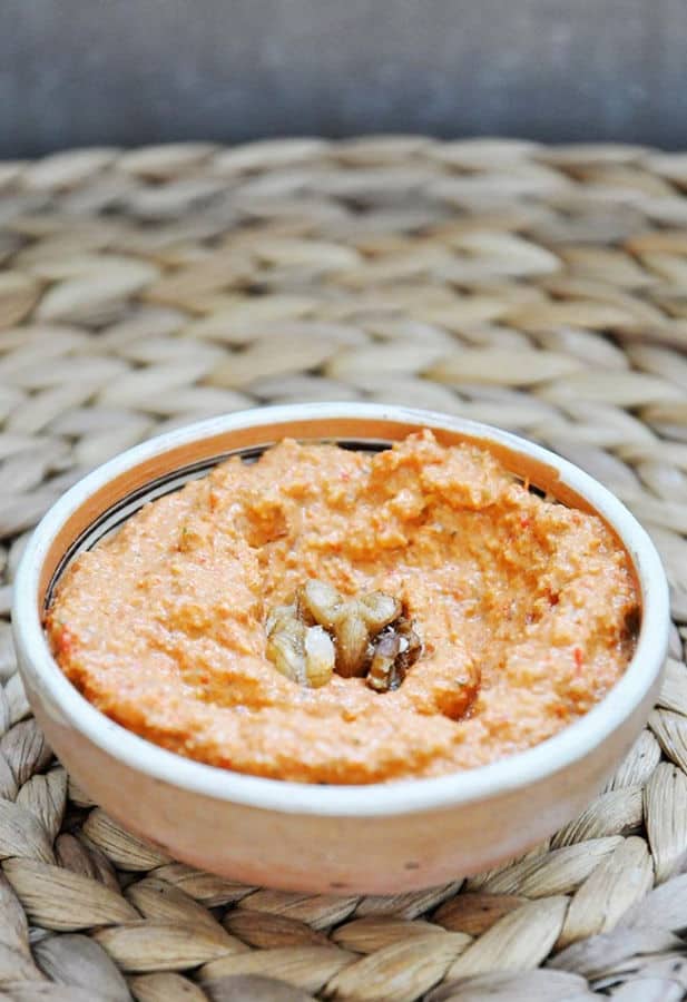 Muhammara (Roasted Red Pepper and Walnut Spread)