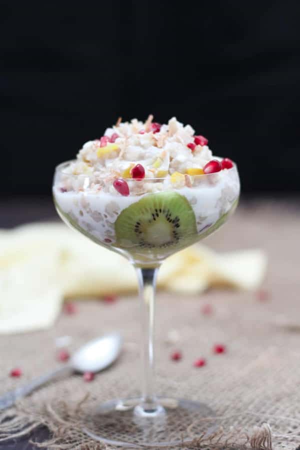 Coconut Rice Pudding with Mango and Kiwi