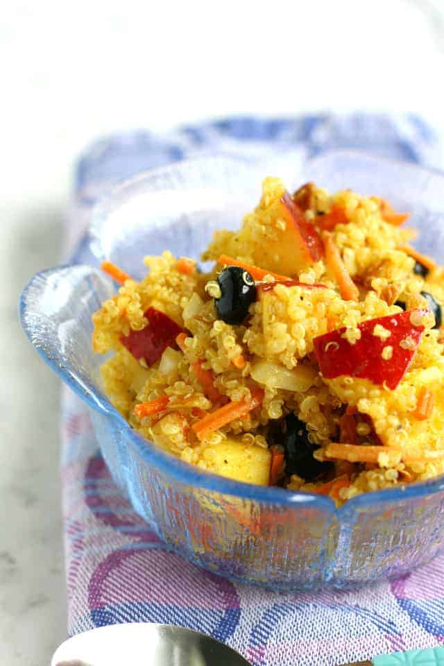 Curried Quinoa Salad with Fruit and Almonds