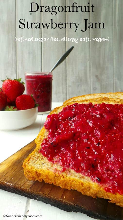 Dragonfruit Strawberry Jam (With Chia Seeds)