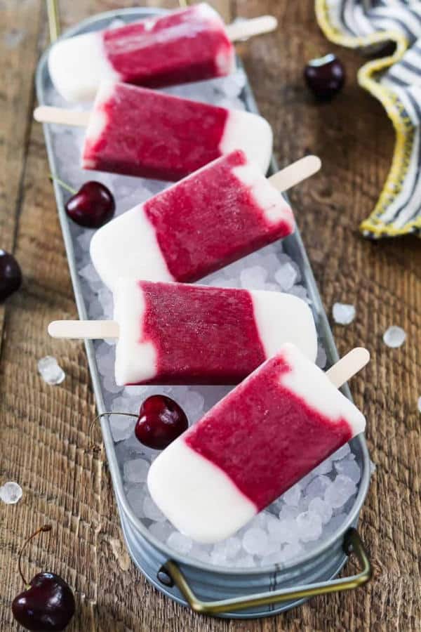 Fruity Frozen Yogurt Popsicles