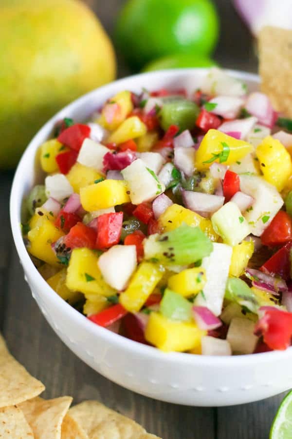 Jicama Kiwi Mango Salsa