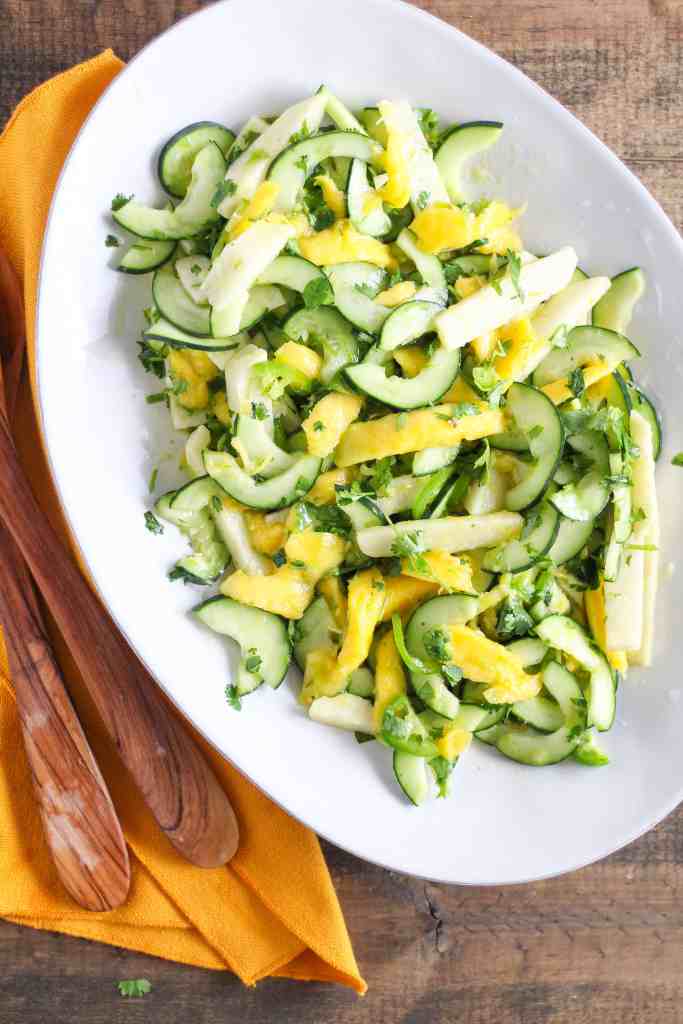 Mango Cucumber Salad with Jicama