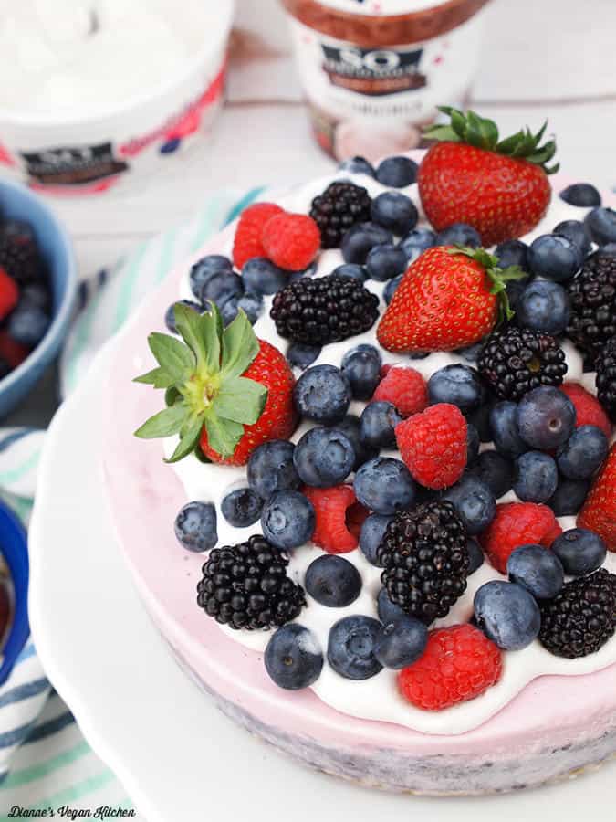 Mixed Berry Ice Cream Cake