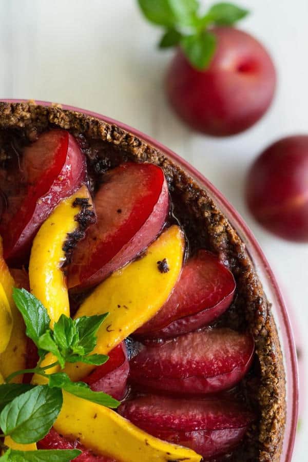 Plum & Mango Tart (Gluten-Free)