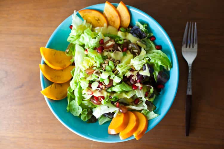 Pomegranate Persimmon Salad