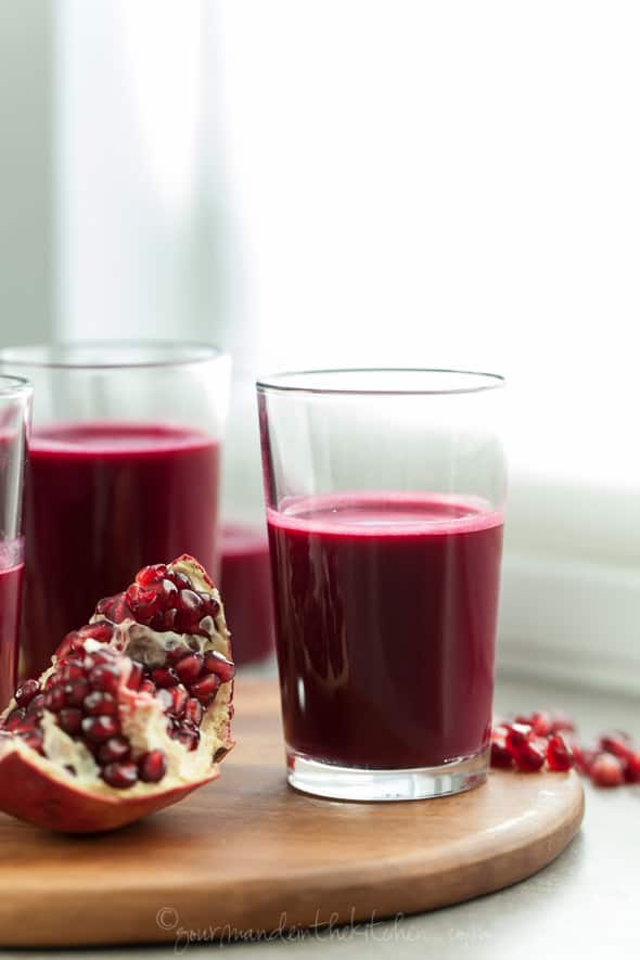 Ravishingly Red Juice (Pomegranate, Beet and Red Cabbage)