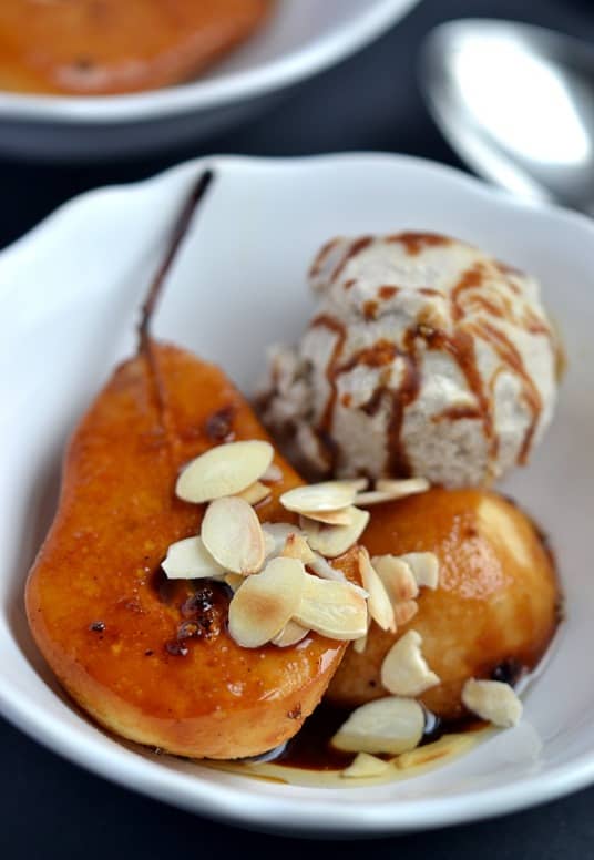 Spiced Caramel Pears