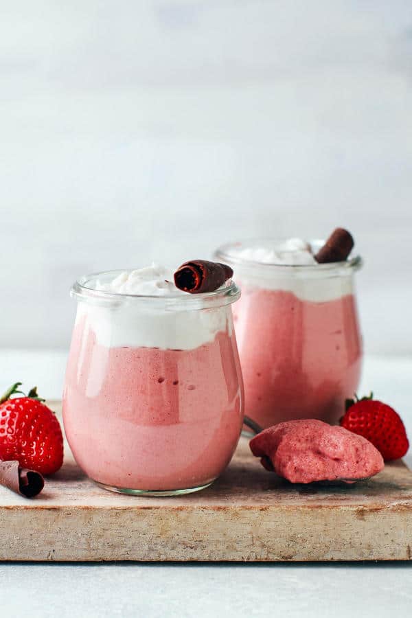 Strawberry Aquafaba Mousse