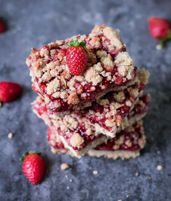 Strawberry Crumb Bars (Gluten-Free)