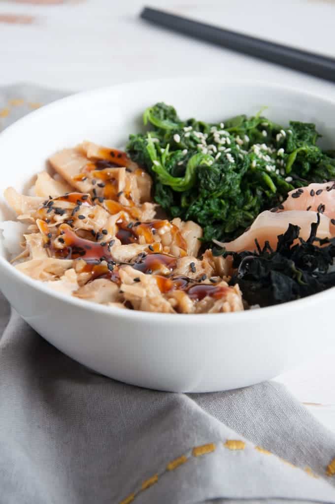 Teriyaki Jackfruit Sushi Bowl