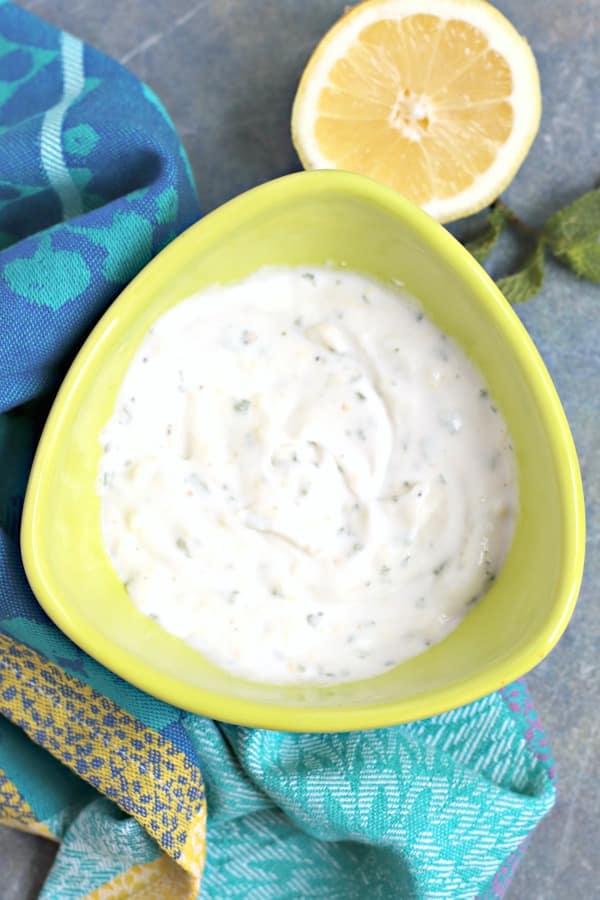 Vegan Greek Yogurt Sauce