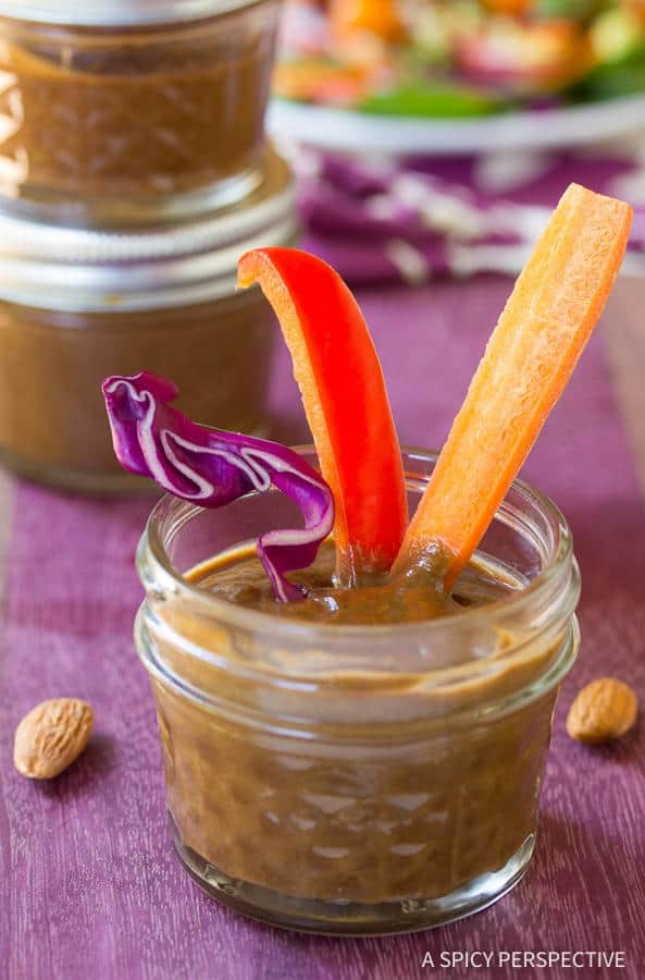 3-Ingredient Almond Butter Balsamic Vinaigrette