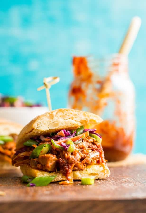 BBQ Jackfruit Pulled ‘Pork’ Sandwiches (Gluten-Free)