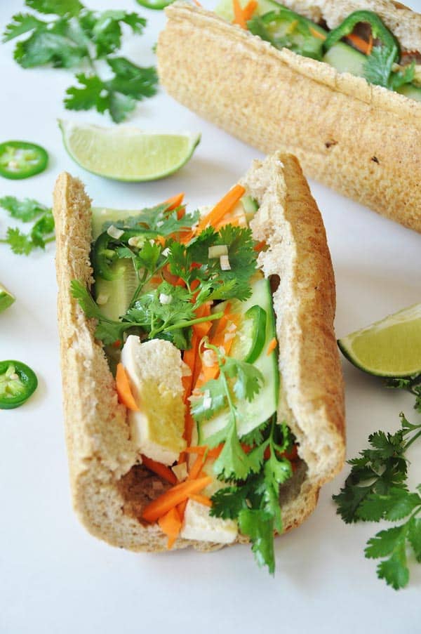 Tofu Bánh Mi Sandwich with Lemongrass