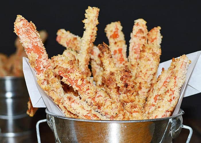 Baked Carrot Fries with Vegan Ranch Dressing