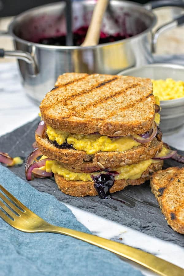 Blueberry Grilled Cheese Sandwich