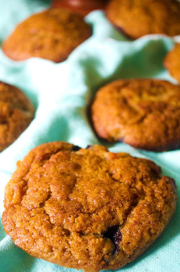 Blueberry Peach Muffin Tops