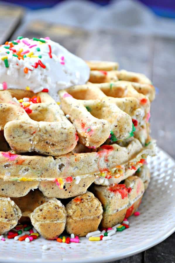 Cake Batter Waffles