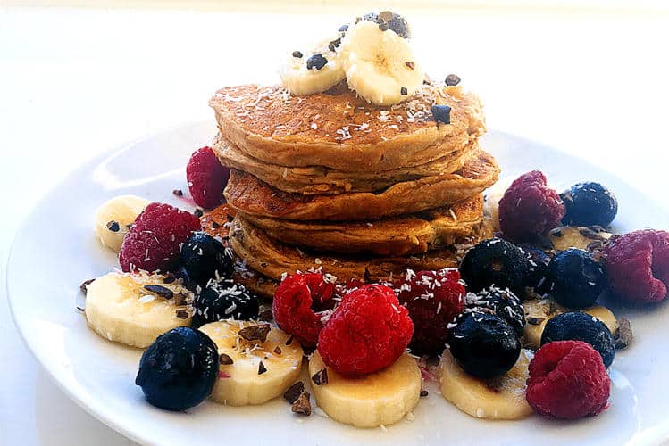 Carrot Cake Protein Pancakes