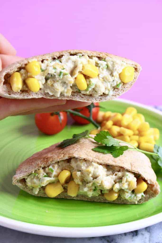 Chickpea Mayonnaise Salad Sandwich (Gluten-Free)