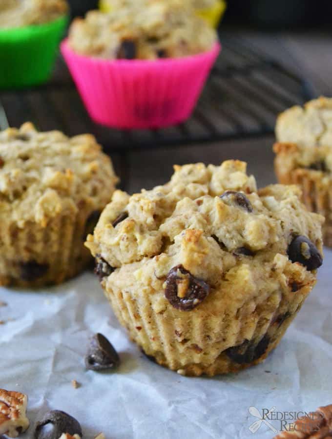 Chocolate Chip Pecan Muffins (Gluten Free)