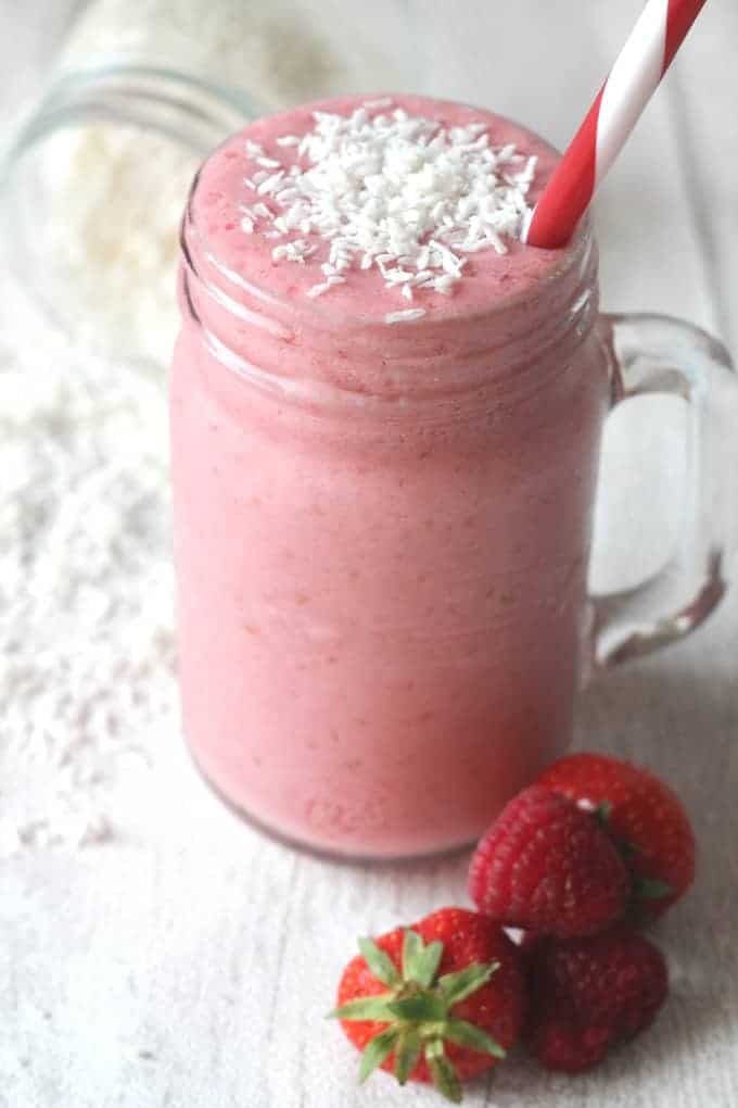 Coconut and Berry Smoothie