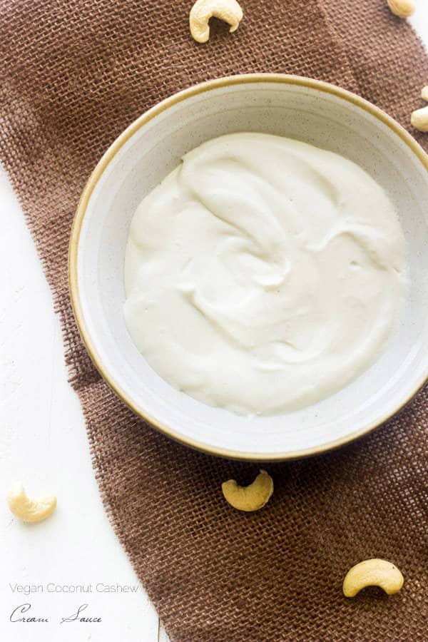 Coconut Cashew Cream Sauce