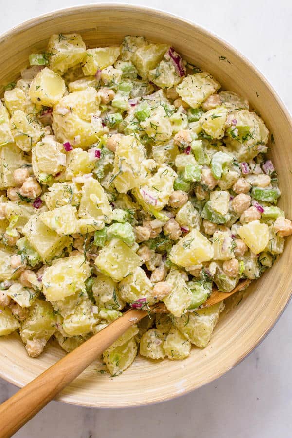 Creamy Potato and Chickpea Salad